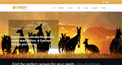 Desktop Screenshot of conceptcaravans.com.au