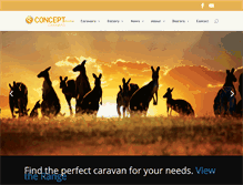 Tablet Screenshot of conceptcaravans.com.au